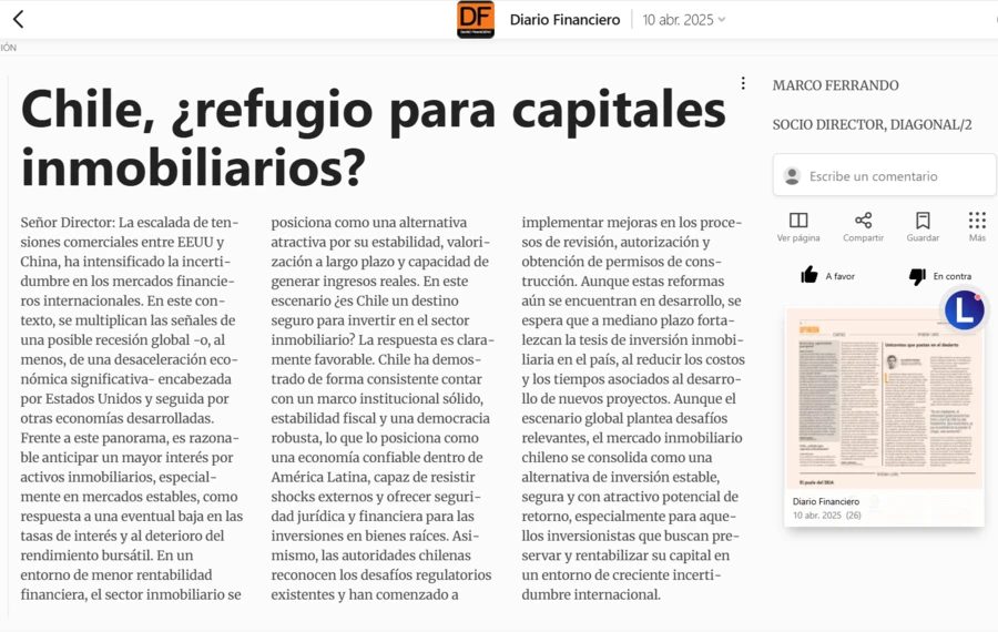 Chile inversión inmobiliaria